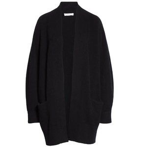 Vince Cashmere Raglan Sleeve Cardigan, Black, S
